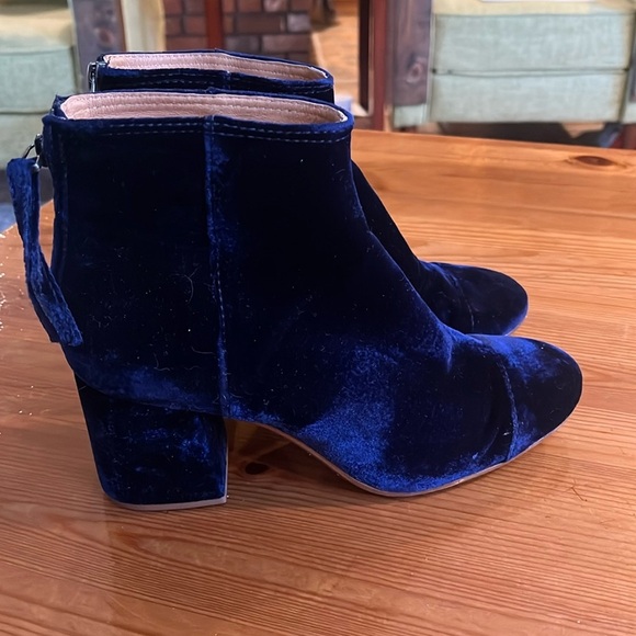 Madewell The Jillian Boot in Velvet blue size 7.5 - Picture 2 of 12